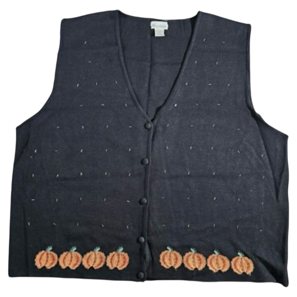 Maggie Barnes VTG Womens Sweater Vest Size 2X